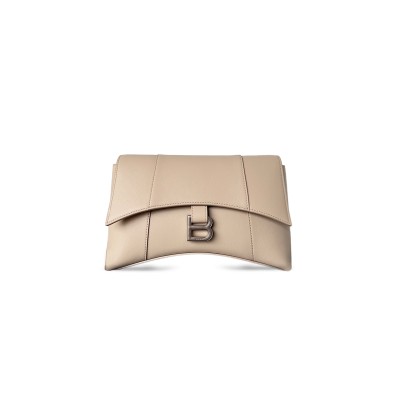 BALENCIAGA SMALL DOWN TOWN SHOULDER BAG IN APRICOT 6164461SXHY2000 (25.4*16*8.4cm)